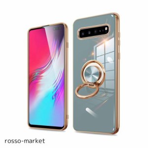 Galaxy S10 ケース リング S10 SC-03L SCV4 ギャラクシー S10 カバー リング付き 耐衝撃 スリム ソフト シリコン tpu 360回転 スタンド機