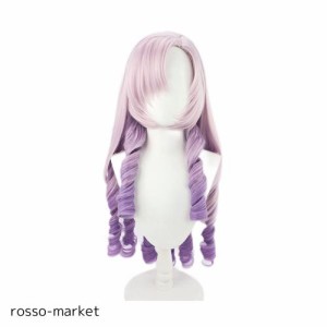 コスプレウィッグ 壱百満天原サロメ ロングカール パープル グラデーション 耐熱 ウィッグ かつら wig cosplay 撮影 祭り