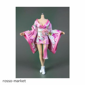 1/6素体服 女性プリント着物浴衣服モデルフィット 12 インチアクションフィギュアボディ人形