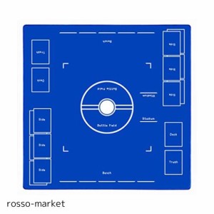 OTOlife 厚さ3mm プレイマット 全面縫製仕様 ラバープレイマット 滑り止め 専用アウトドアグレードの600D防水収納バッグ カードゲーム 60