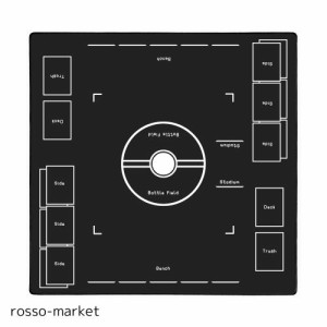 OTOlife 厚さ3mm プレイマット 全面縫製仕様 ラバープレイマット 滑り止め 専用アウトドアグレードの600D防水収納バッグ カードゲーム 60