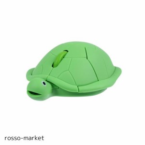 ワイヤレスマウス2.4Ghz 動物カメの形 かわいい亀のデザイン Mサイズ 静音 無線USBマウス 電池式 光学式 軽量 子供用 面白い キャラクタ