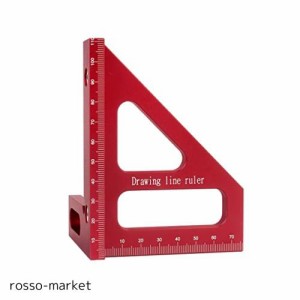 FTtool 多機能 ルーラー 定規 アルミ製 測定 けがき作業 マーキング 分解可能 台形とL型 45°90° 目盛りあり 高精度 木工用 大工用 DIY 
