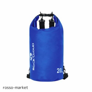 ROCK CLOUD ドライバッグ 防水バッグ ドラム型 防水ポーチ リュック 折りたたみ 軽量 5L 10L 20L 30L 40L アウトドア 海水浴 釣り ビーチ