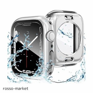 【2023強化版】AMAPC for Apple Watch ケース 360度全面防水 バンド 水泳・スポーツ専用 ガラスフィルム 一体型 apple watch 用 カバー 3