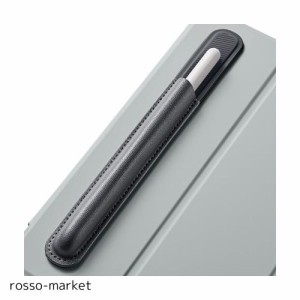 ESR ペンシルホルダー Apple Pencil（第2/1世代）対応 スタイラスペン用 ヴィーガンレザー タッチペンホルダー しっかりペンシル保護 接