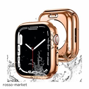 【2023強化版】AMAPC for Apple Watch ケース 360度全面防水 バンド 水泳・スポーツ専用 ガラスフィルム 一体型 apple watch 用 カバー 3