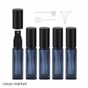 アトマイザー Segbeauty 香水 10ml 5個入り ガラス製 プッシュ式 詰め替え スプレー容器 漏れない ミニボトル スプレーボトル クイック 