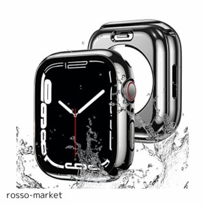 【2023夏強化版】AMAPC for Apple Watch ケース 360度全面防水 バンド 水泳・スポーツ専用 ガラスフィルム 一体型 apple watch 用 カバー