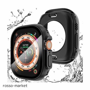 【2023強化版】AMAPC for Apple Watch ケース Apple Watch Ultra 2/Apple Watch Ultra 49mm 用 ケース 360度全面防水 バンド 水泳・スポ