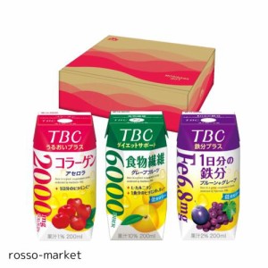 【Amazon.co.jp限定】森永乳業 TBC アソートセット 200ml×24本（ 1日分の鉄分 プルーン+グレープ、コラーゲン アセロラ、食物繊維 グレ