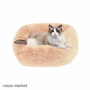 猫 ベッド Toyuxe 猫 ベッド 冬 もふもふ ベッド 猫 ベッド 洗える クッション グッズ - 長方形 角型 もふもふ もこもこ ぐっすり眠る 猫