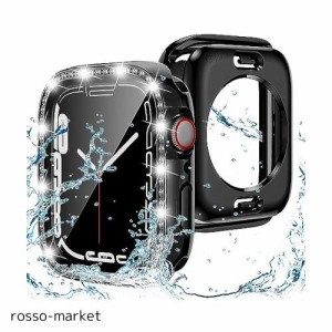 [AMAPC] 【2023強化版】 for Apple Watch ケース 360度全面防水 バンド 水泳・スポーツ専用 ガラスフィルム 一体型 apple watch 用 カバ