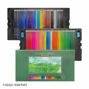 Roleness 色鉛筆 72色 油性色鉛筆 子供と大人の塗り絵 色鉛筆セット プロ 柔らかい芯 いろえんぴつ 鉛筆削り付き