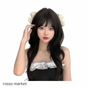 Sofeiyan ウィッグ ロング カール かつら ロングウィッグ 女性 レディース 韓国 女装 コスプレ 自然 小顔 耐熱 （ブラウンブラック）