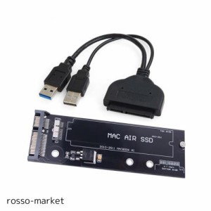 CY USB 3.0 - SATA 22ピン ＆ 12+6ピン SSD PCBディスクドライブケーブル アダプター 2010 2011 MAC Air A1369 A1370 SSDに対応