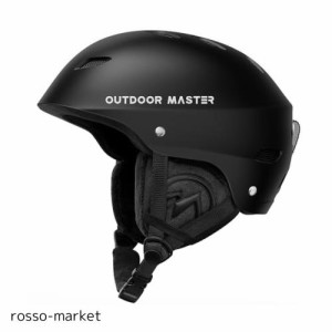 OUTDOORMASTER スキー ヘルメット スノーボード ヘルメット バイザー付き スノーヘルメット 全方位調整アジャスター 高密度EPS スキー用