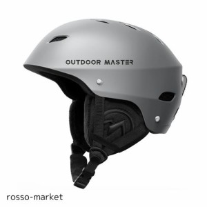 OUTDOORMASTER スキー ヘルメット スノーボード ヘルメット バイザー付き スノーヘルメット 全方位調整アジャスター 高密度EPS スキー用