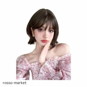 Hawkko ウィッグ ボブ ショート フルウイッグ ストレート かつら レディース ボブショート カツラ ボブウィッグ wig 女装 ウィッグ 外向