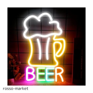 IMEGINAビールネオンサイン beerネオンライト 店舗看板 インテリアライト LEDネオン管 ネオン看板 USB給電 バー 喫茶店 居酒屋の装飾 部