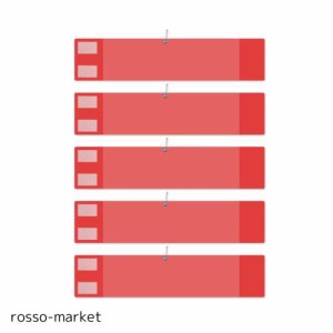 腕章 紙差し込み式 安全ピン付き マジックテープ 自治会 学校 撮影 スタッフ 町内会 イベント用 5枚セット (赤)