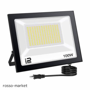 TANKAO 投光器 led 投光器 100W 投光器 屋外 100v 灯光器 作業灯 外灯 15000LM 6500K IP66 工事用ライト ledライト 屋外用 屋内 野外 防