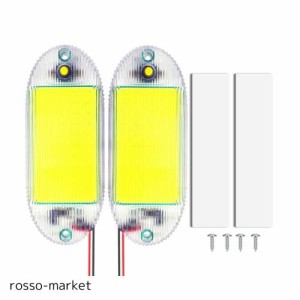 Fenikso LED 車用室内灯 ルームランプ ホワイト 12V/24V兼用 ON/OFF スイッチ付き トラック トレーラー キャンピング 船舶のインテリア 