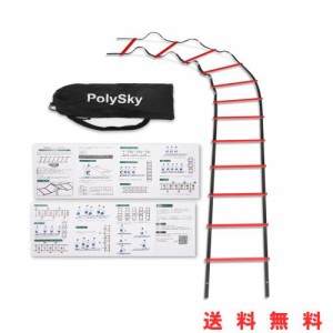 【国内保証】トレーニングラダー PolySky ラダー トレーニング 野球 サッカー 3m 4m 6m 9m 10m 収納袋付き スピードラダー 瞬発力 敏捷性