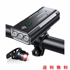 Bestore 自転車 ライト 【大容量5200mAh USB充電式 】 自転車ヘッドライト LED USB充電 防水 800ルーメン 自転車用ヘッドライト テールラ