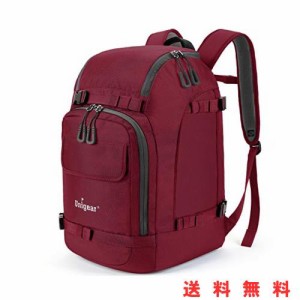 Unigear スノーボード バックパック スキー ブーツバッグ 大型 スキーヘルメット バッグ 大容量 50L 3色 (レッド)