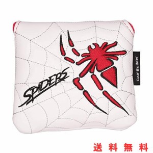 ゴルフヘッドカバー パターカバー マレット用 オデッセイ２ボール・テーラーメイド スパイダーパターに対応 スパイダー模様