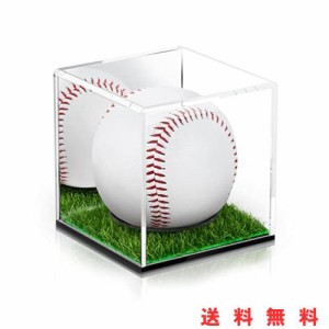 野球ボールケース サインボールケース 野球用 アクリル製 ディスプレイケース 保護 展示 防塵 四角型 コレクションケース 透明ケース(ミ