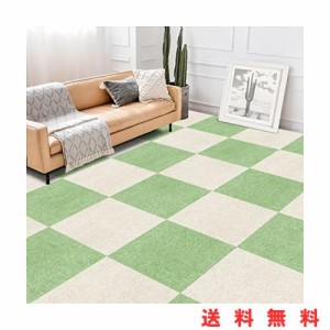 ジョイントマット タイルカーペット 夏用大判 HUIJIE フローリング カーペット 30x30 (約1.5畳) 30枚セット パズルマット 防音 消臭 洗え