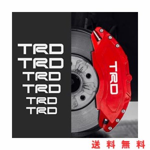 TRD ブレーキキャリパーステッカー TRDに適用 ホワイト