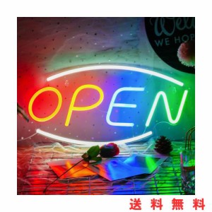 OPENネオンサインLED オープン看板ネオンサイン、店舗の装飾、レストラン、喫茶店、居酒屋、バーUSB/スイッチ（42.5cm？22cm）