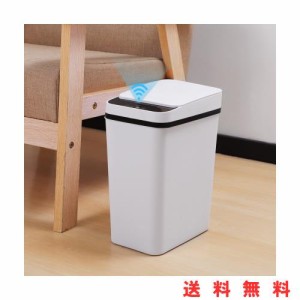 【隙間に置ける】ゴミ箱 自動開閉 スリム 9リットル 自動ゴミ箱 電池式 蓋付き ダストボックス 幅15.8×奥行23.5×高さ32cm ゴミ箱 おし