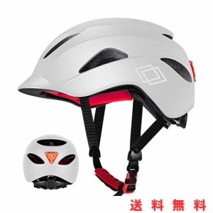 Mixiu 自転車ヘルメット ロードバイク ヘルメット 耐衝撃 通気性 LEDテールランプ 自転車用ヘルメット 超軽量 ロードバイク マウンテンバ