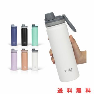 TYESO 水筒 真空断熱 スポーツボトル 530ml/750ml 保温保冷 水筒 直飲み 広口 ハンドル付 大人 子供 6色