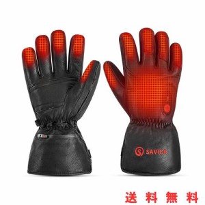 SAVIOR HEAT 電熱グローブ バイク用 - 冬の防水防寒、充電式USB給電、ヒーター手袋 メンズ・レディース対応