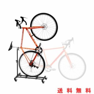 Sttoraboks 縦置き自転車 スタンド 直立サイクルスタンド 高さ調整が可能 自転車ディスプレイスタンド 室内保管用 自転車バイクスタンド 