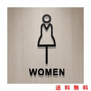 トイレサイン アクリル製 立体 トイレ ステッカー Men Women 男性 女性 WC 看板 トイレ 表示 お手洗い サインプレート 標識 おしゃれ オ