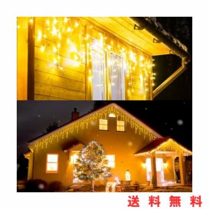 Dalugo LED イルミネーションライト つららライト ストリングライト 屋外 防水 200球 6.5M イルミネーション クリスマス 飾り アイシクル