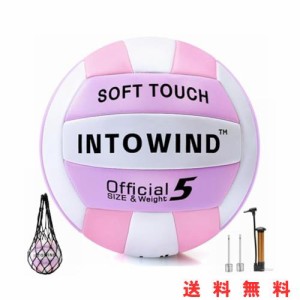 INTOWIND バレーボール 練習用バレーボール ソフトタッチ バレーボール 屋外屋内 バレーボール ビーチ 公園 ジム 試合 トレーニング バレ