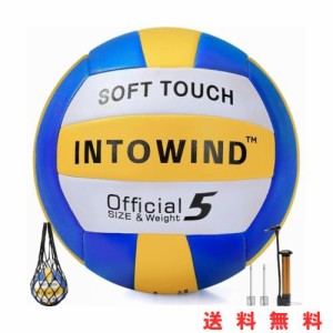 INTOWIND バレーボール 練習用バレーボール ソフトタッチ バレーボール 屋外屋内 バレーボール ビーチ 公園 ジム 試合 トレーニング バレ