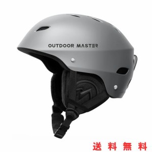 OUTDOORMASTER スキー ヘルメット スノーボード ヘルメット バイザー付き スノーヘルメット 全方位調整アジャスター 高密度EPS スキー用