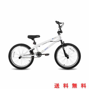 HILAND 20インチ BMX自転車 フリースタイル 初心者向け 練習用bmx 街乗り対応ブレーキ付き 街乗り 子供用 大人用 ブラック グリーン ホワ