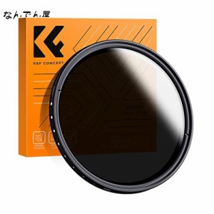 K＆F Concept 72mm 可変NDフィルター ND2-ND400レンズフィルター 減光フィルター 超薄型 カメラ用フィルター+超極細繊維布（72mm ND Filt