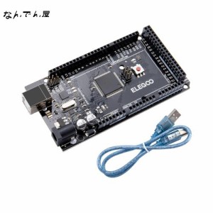 ELEGOO Arduino用 MEGA2560 R3ボード mega2560 MEGA16U2 + USB ケーブル (黒)