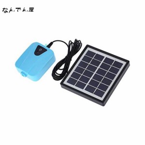 Decdeal 5V ソーラーポンプ エアーポンプ DC充電 酸素ポンプ 池の通気装置 太陽光充電式 発電パネル コンパクトガーデン 庭池の通気装置/