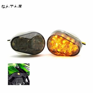 BSK 汎用 オートバイ 超高輝度LED ウインカー インジケータ 川崎忍者Z800 Z1000 ZX6R 636 ZX7R Z1000SX/650R/400R ZZR600 Ninja H2R